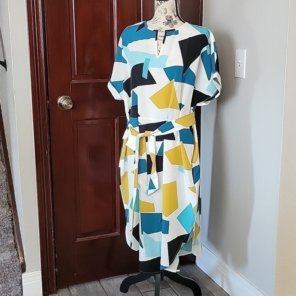 SHEIN Geometric Print Dress New Without Tags